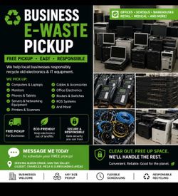 🚛 FREE BUSINESS E-WASTE PICKUP | Computers • Phones • IT Equipment