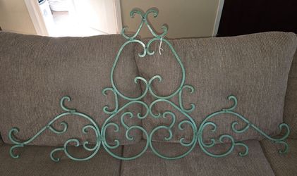 RARE Large Antique Architectural Iron Panel Wall Decor (Measurements in Description)