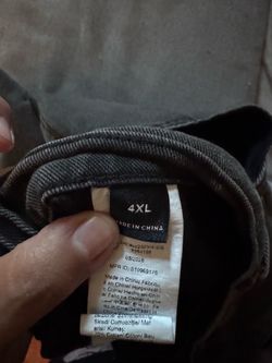 Gray baggy cotton jeans