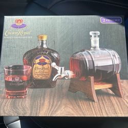 Crown Royal Whiskey Dispenser 2 Pc 