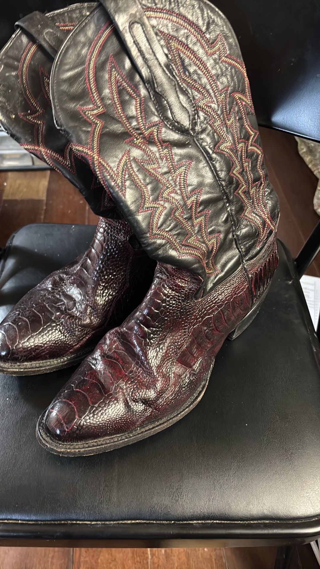 Ostrich boots