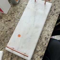 Marble Rose Gold Tray