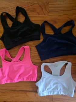 Sports bras and swimming suits for girls size small 10 -12 Y