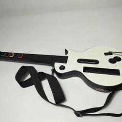 Wii Guitar Hero Gibson Les Paul Controller Red Octane 95125.805 W/Strap *Read*