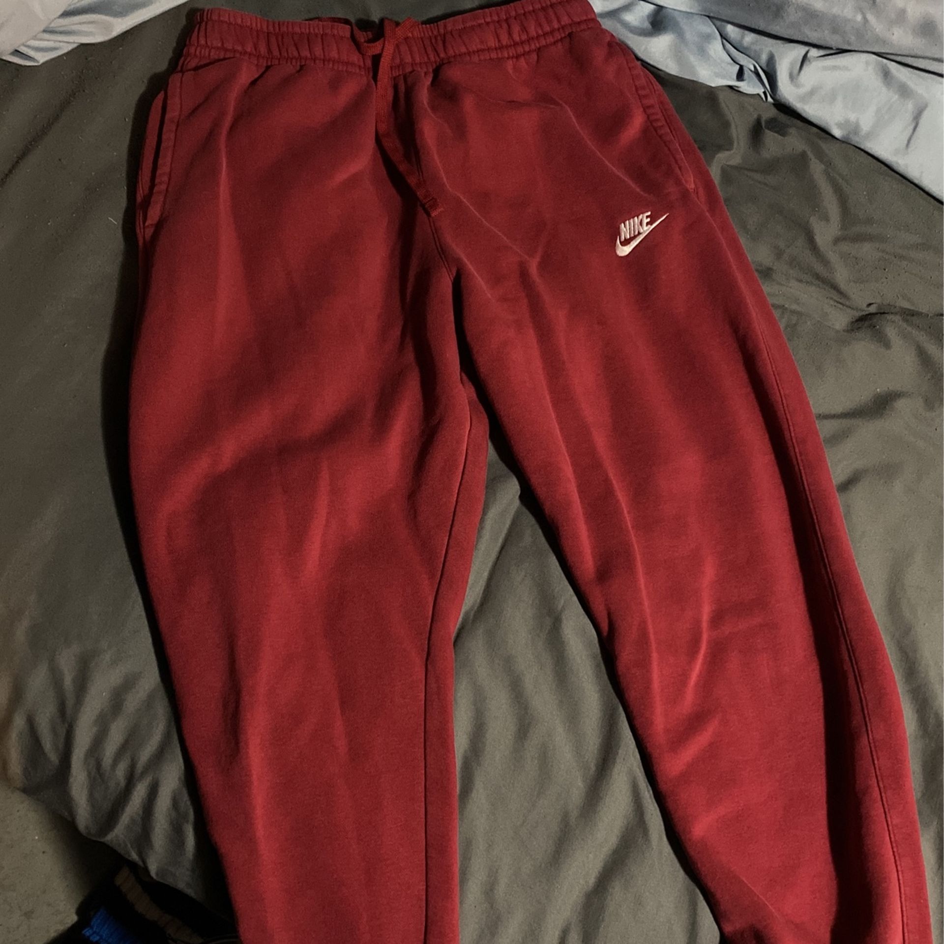 Maroon Nike Sweat Pants/joggers Size M