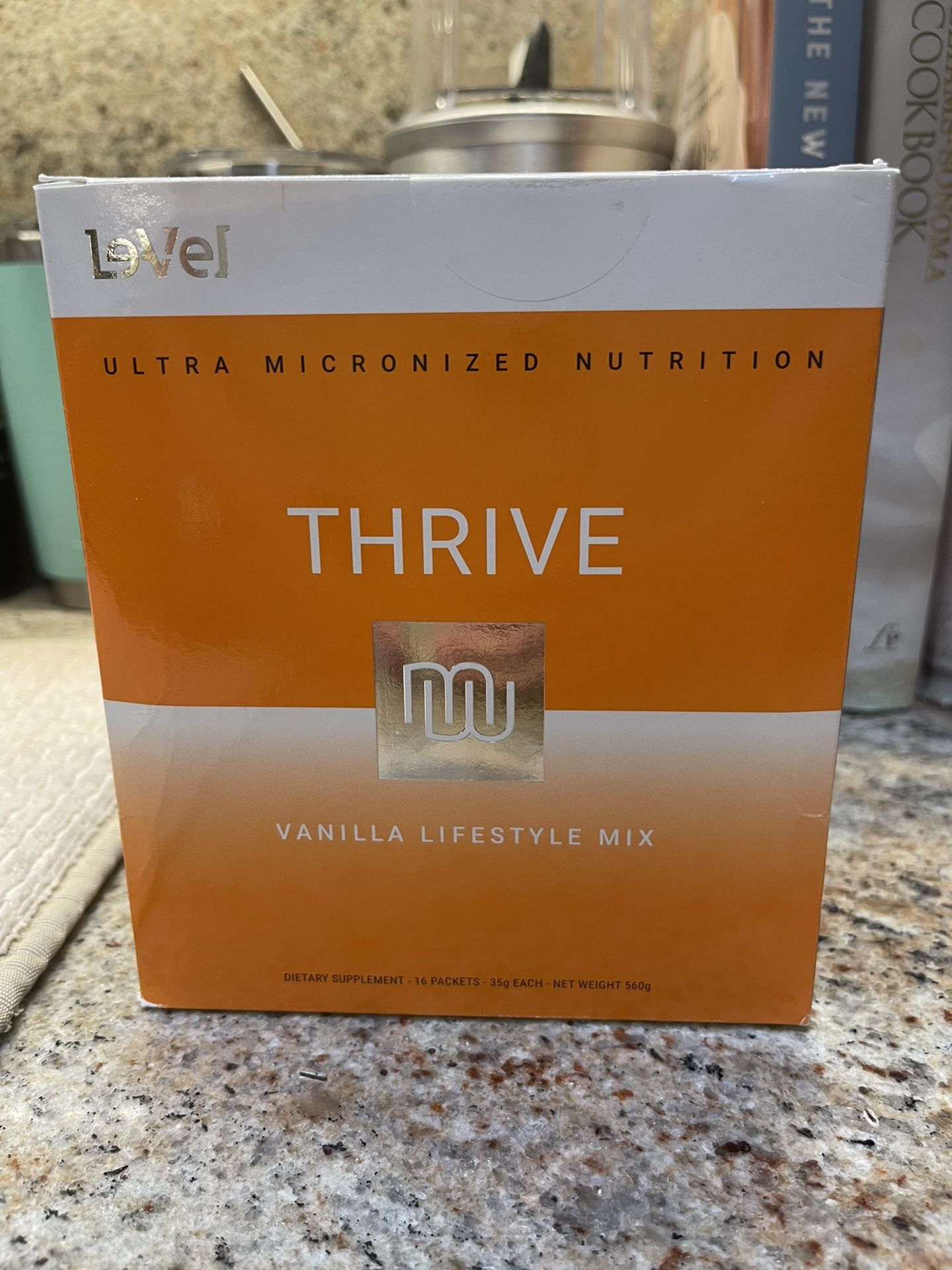 Level Thrive Vanilla Shakes - 1 Unopened Box