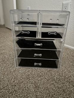 Clear Acrylic Makeup & Jewelry Organizer (7 Drawers)
