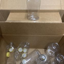 2# Mann Lake Hourglass Honey Jars/ Lids