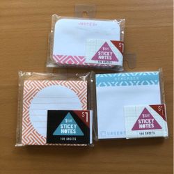 Rare Target Geometric Sticky Notes  Set