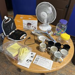 Household Bundle – Kitchen Appliances, Fan, Mugs, Hangers + More (BEST OFFER)