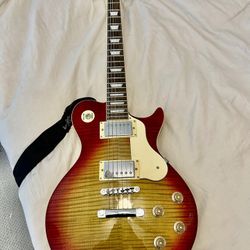 Beautiful Samick Sunburst Les Paul Copy Electric Guitar