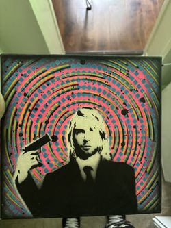 Kurt Cobain Wasted Paint Art