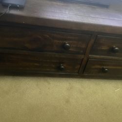 Sturdy Wooden Coffee Table And End Table Set