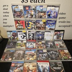 PS3 GAMES SELL OR TRADE