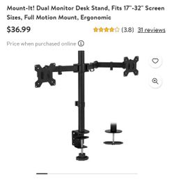 Dual Monitors WiTH Stand Or Without.