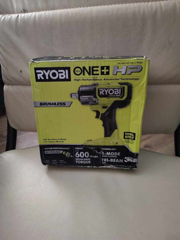 Ryobi 18V Brushless 4-Mode 1/2" Impact Drill (Brand New)