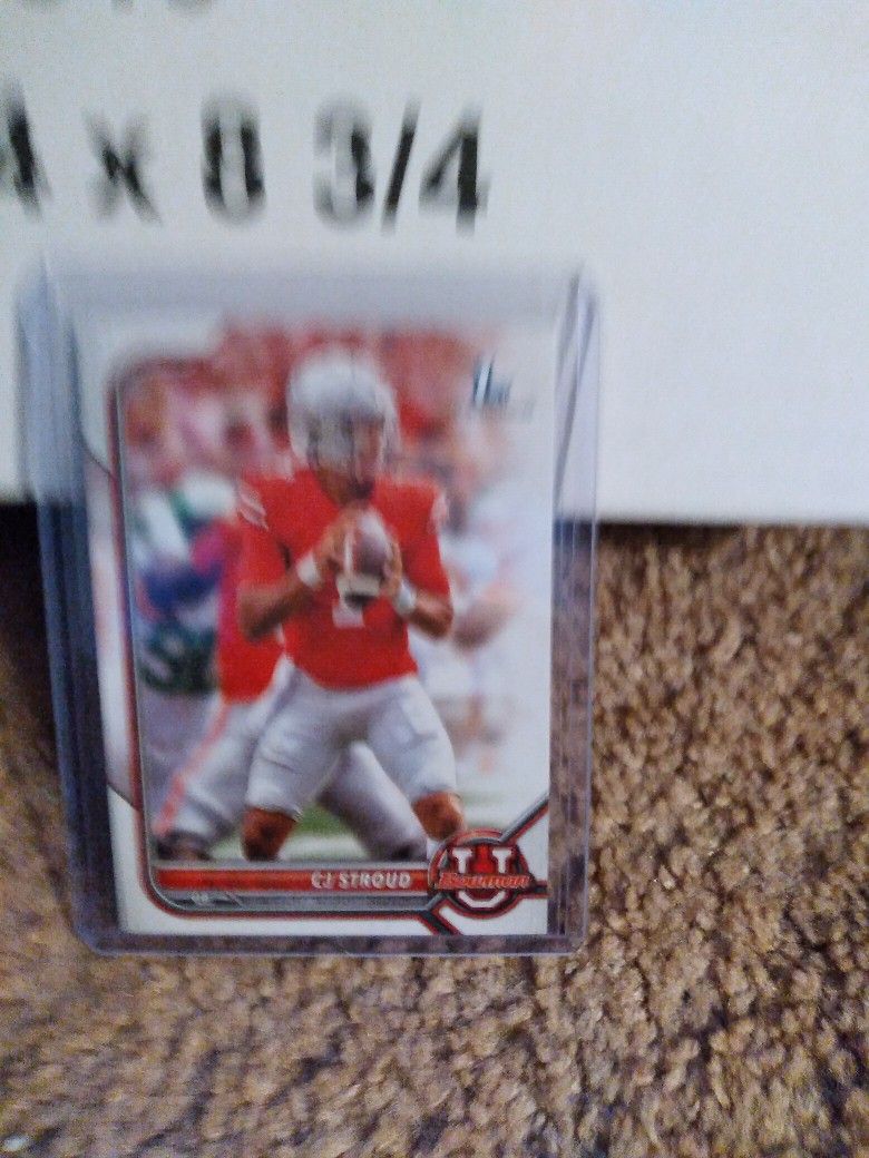 Cj Stroud Bowman Football Card.