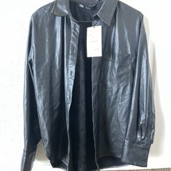 FAUX LEATHER JACKET (NEW) 