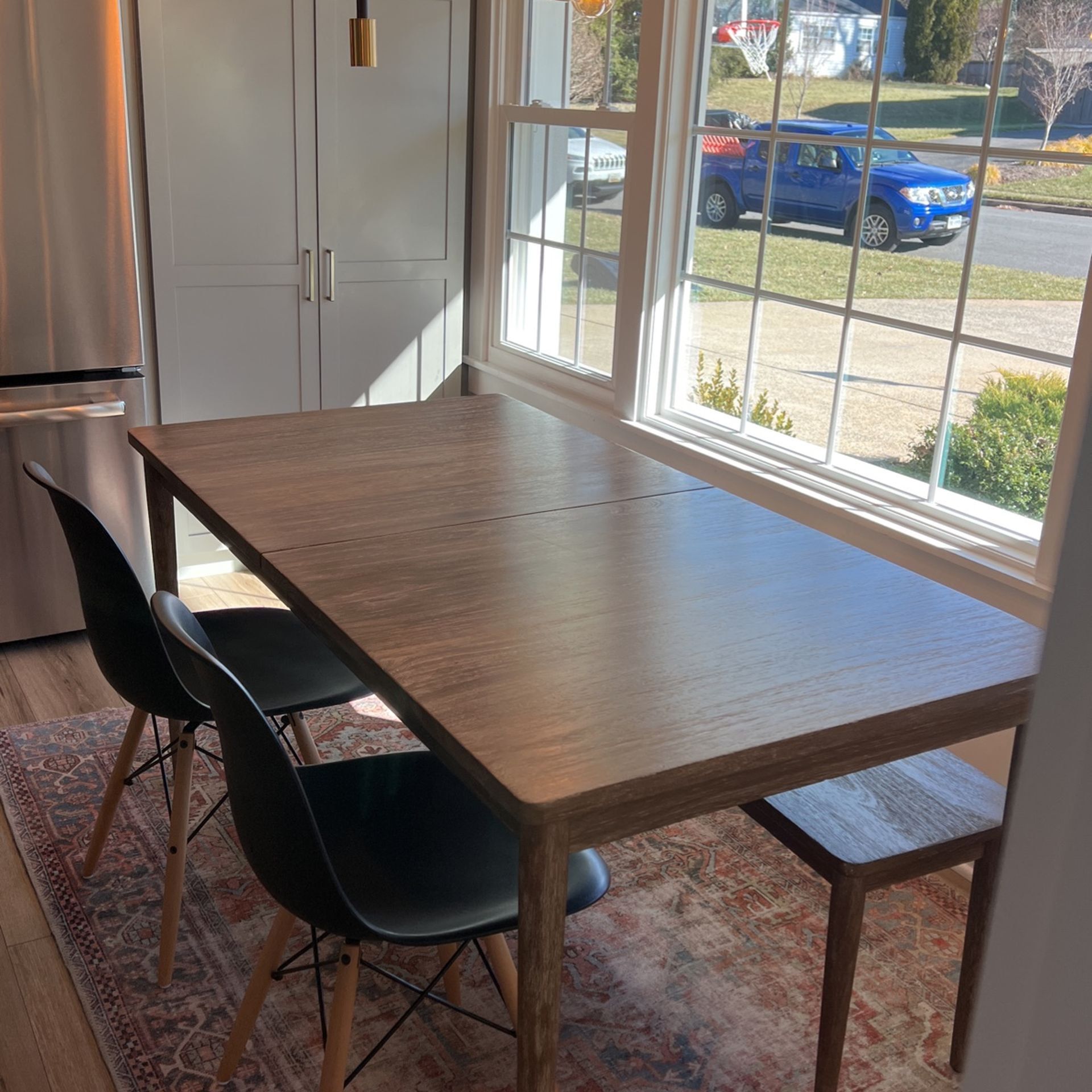 Kitchen Dinning Table W/bench And 2 Chairs