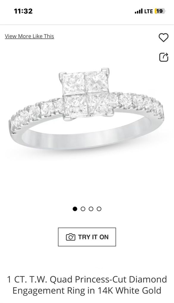 1 CT Diamond Engagement Ring 
