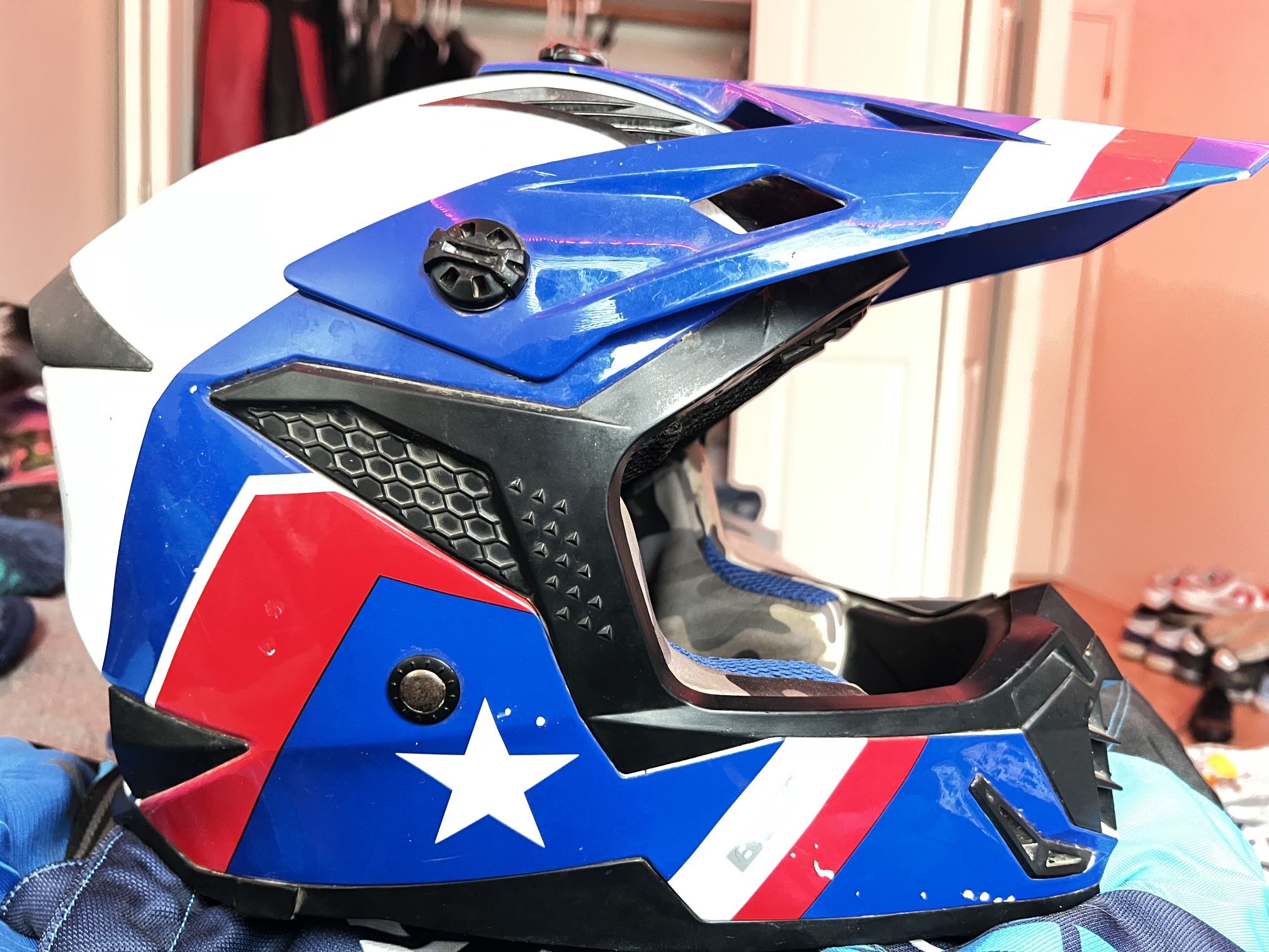 Riding Helmet And Pants
