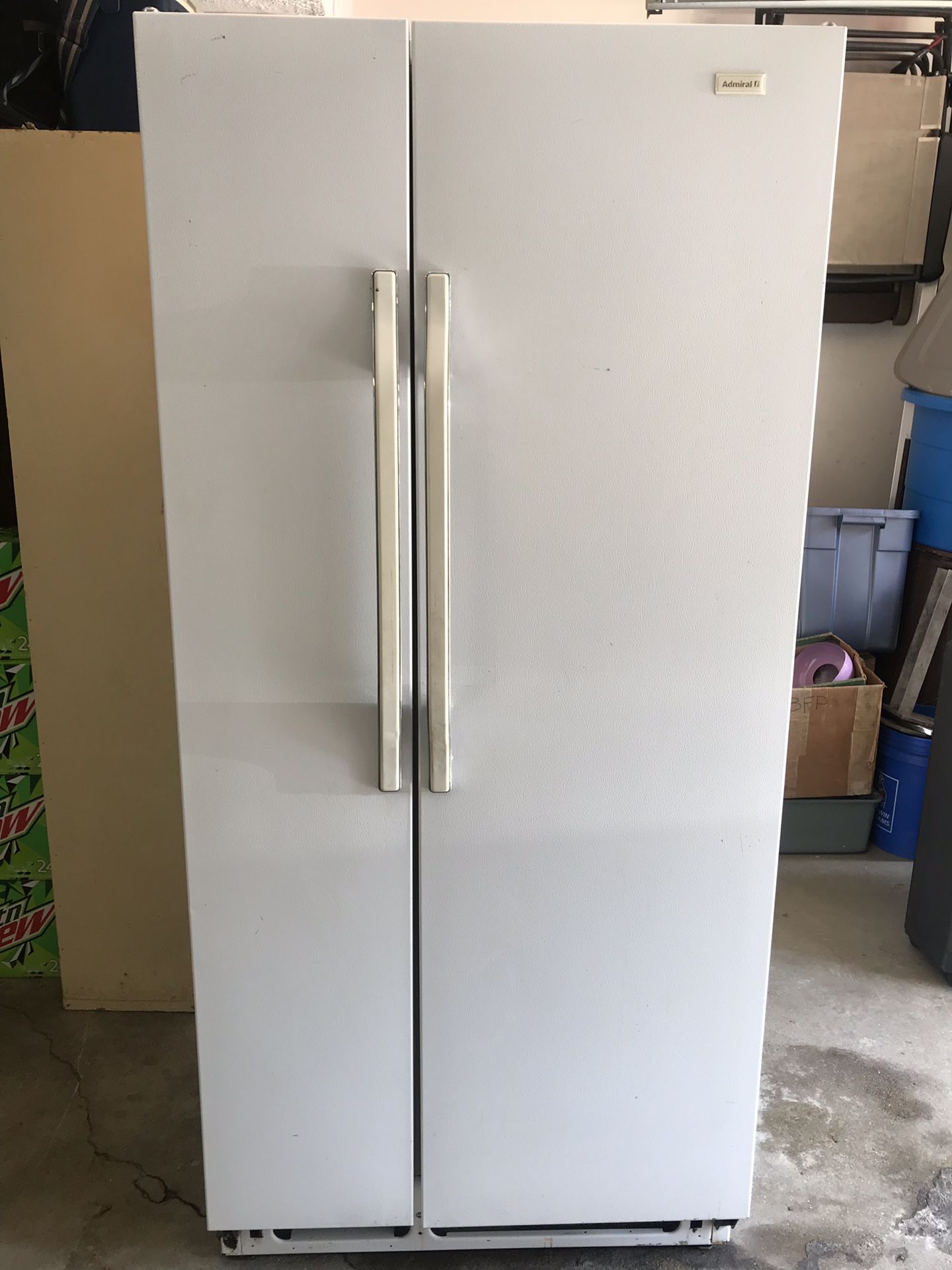 Admiral side by side Refrigerator and Freezer
