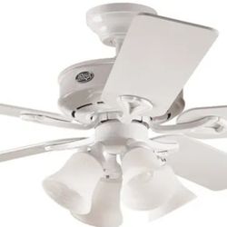 Ceiling Fans - New - Hunter -Augusta III -52 Inch, 5 Blade, 4 Light, White, Model # 21543 - $50. Each