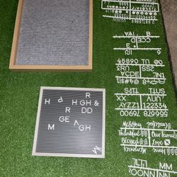 2 Writing Boards With Numbers And Letters