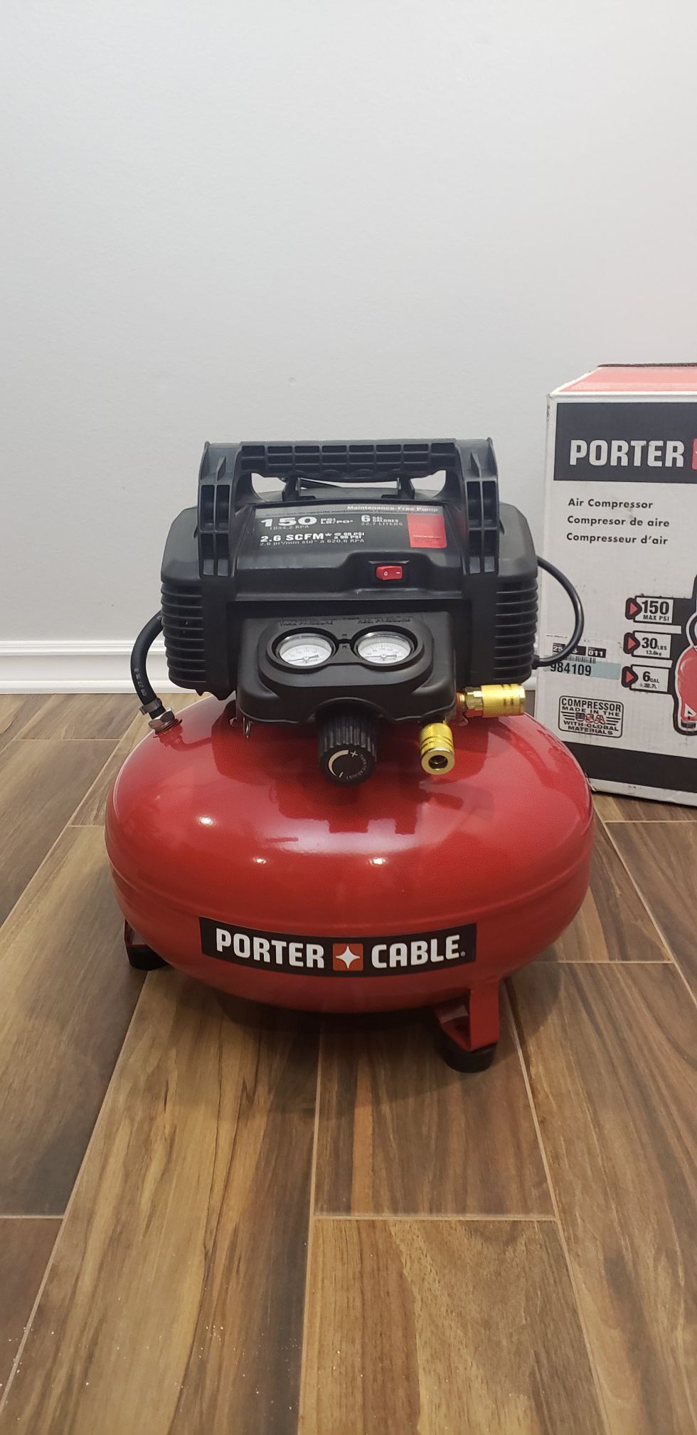 Porter cable 6gal air compressor
