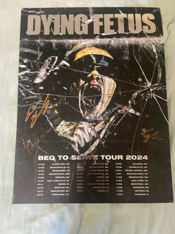 Signed Dying Fetus Poster