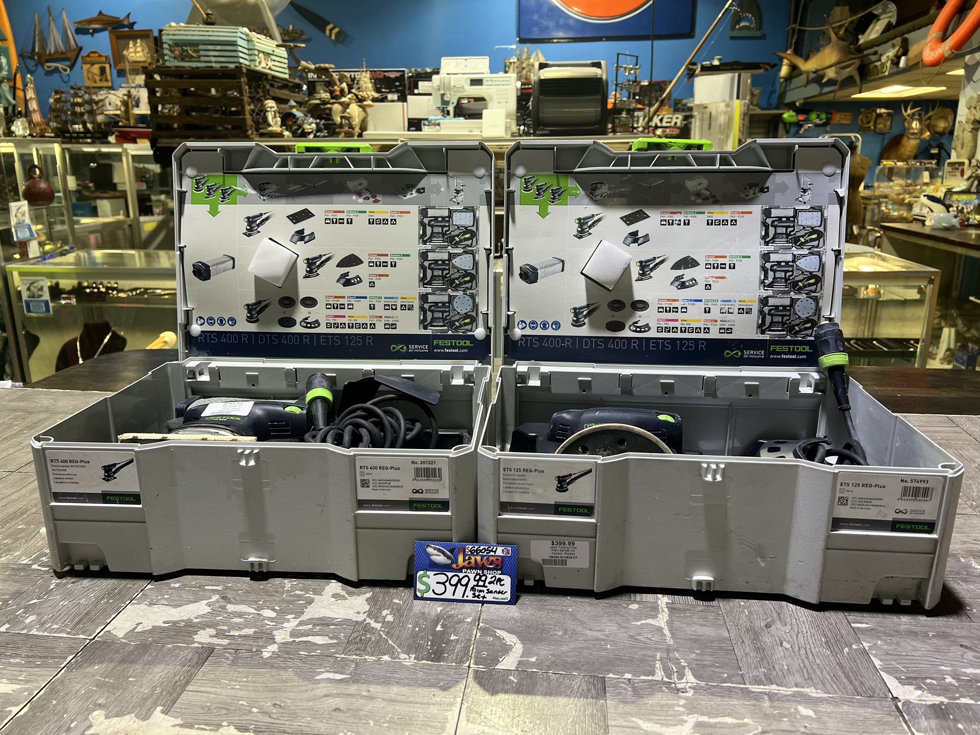 Festool 2pc palm sander set pick up only selling as set only 