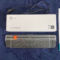 Laminator with Free Paper Trimmer & Laminating Sheets 