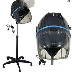 Standing Hair Dryer 1300W Adjustable Hooded Floor Bonnet Stand Up Hair Dryers with Rolling Wheels Professional Salon Equipment for Home Spa Hair Dryin
