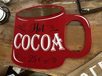 Hot cocoa sign