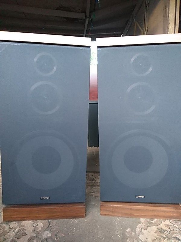 Pair Fisher 39 Inch Speakers Video Tech Mark 20 STV-690