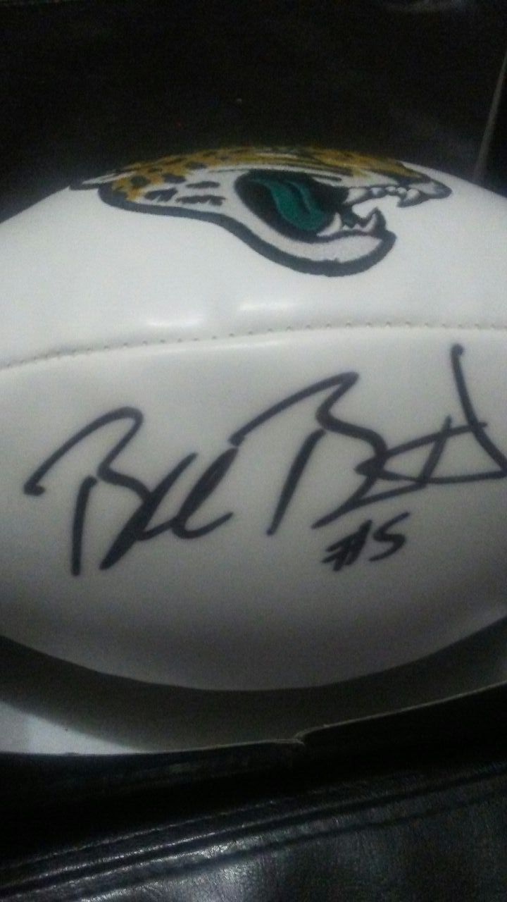 Signed Blake Bortels football