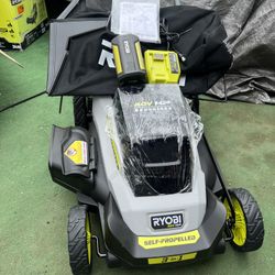 RYOBI 40V HP Brushless 20 in. Cordless Electric Battery Walk Behind Self-Propelled Mower with 6.0 Ah Battery and Charger