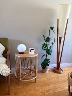 Boho Chic Side Table Bamboo