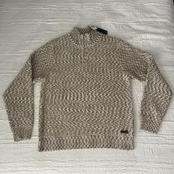 New $79 Buffalo David Biton Sweater 1/4 Zip Size Large