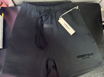ESSENTIAL Fear Of God SweatShorts: Black On Black