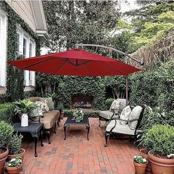 Brand New Patio Umbrella With Cross Base Stand 
