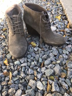 Franco Sarto Weston women’s size 8 medium suede leather wedge booties