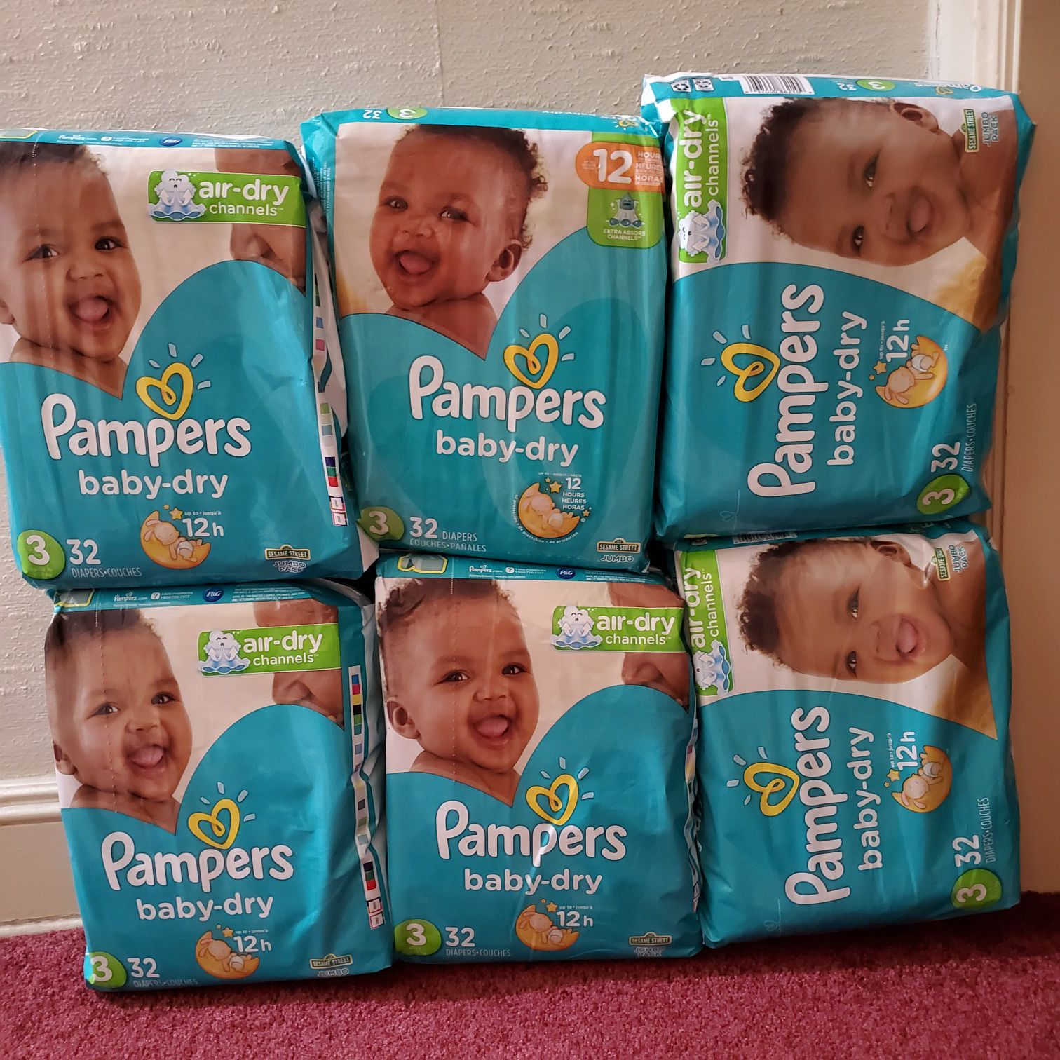 Baby dry pampers size 3