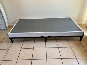 Compact Twin Metal Heavy Duty Bed Frame Boxspring