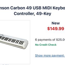 Samson Carbon 49-Keyboard Midi Controller
