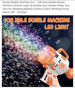 NEW ROCKET BUBBLE MACHINE FOR KIDS