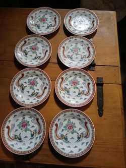8 double Phoenix salad plates