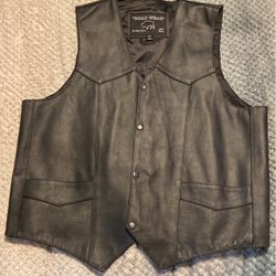 Leather Motorcycle Vest