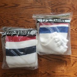 2 pairs Pro weight pear  hockey sports socks adult size 30" to 32" Brand New