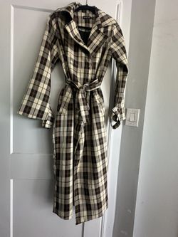plaid coat 